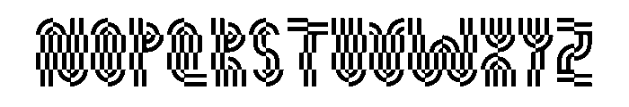 Monoform Display2Color Font UPPERCASE