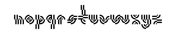 Monoform Display2Color Font LOWERCASE