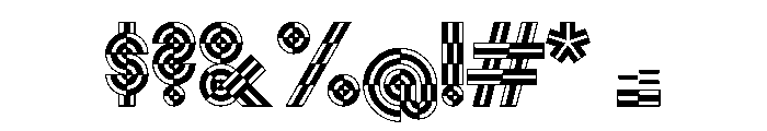 Monoform Display3Color Font OTHER CHARS
