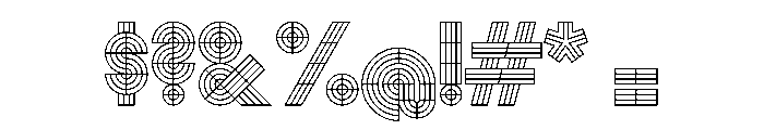 Monoform DisplayGrid 4e6b29ca Font OTHER CHARS