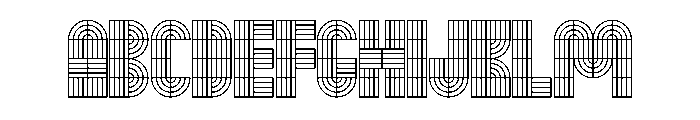 Monoform DisplayGrid Font UPPERCASE