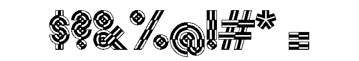Monoform DisplayPattern Font OTHER CHARS