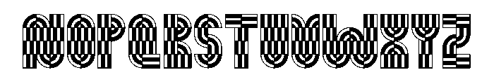 Monoform DisplayPattern Font UPPERCASE