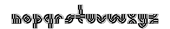 Monoform DisplayPattern Font LOWERCASE