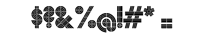 Monoform DisplaySolid Font OTHER CHARS