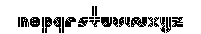 Monoform DisplaySolid Font LOWERCASE