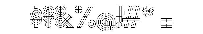 Monoform Grid 003612a4 Font OTHER CHARS