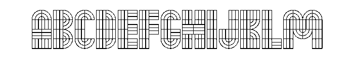 Monoform Grid 003612a4 Font UPPERCASE