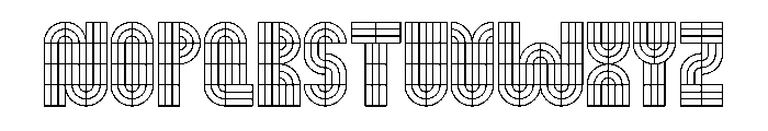 Monoform Grid 003612a4 Font UPPERCASE