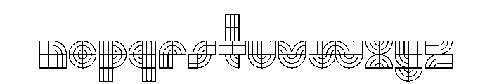 Monoform Grid 003612a4 Font LOWERCASE