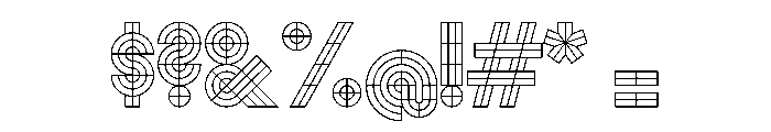 Monoform Grid 6338950c Font OTHER CHARS