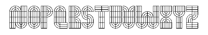 Monoform Grid 6338950c Font UPPERCASE