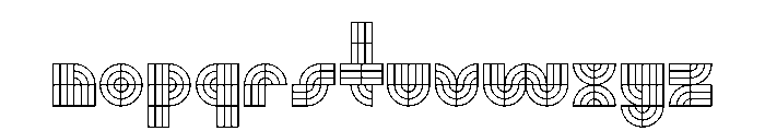 Monoform Grid 6338950c Font LOWERCASE