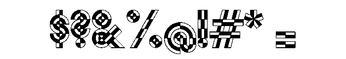 Monoform Pattern Font OTHER CHARS
