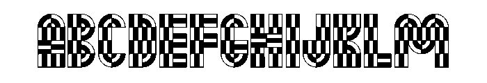 Monoform Pattern Font UPPERCASE