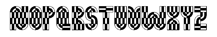 Monoform Pattern Font UPPERCASE