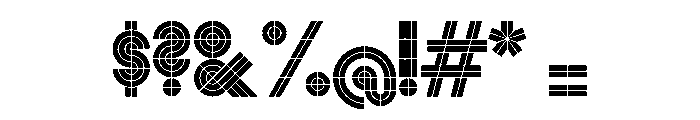 Monoform Solid Font OTHER CHARS