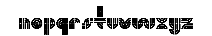 Monoform Solid Font LOWERCASE