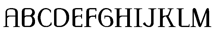 MonolithRoman Regular Font UPPERCASE