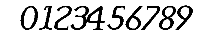 MonolithRoman RegularItalic Font OTHER CHARS