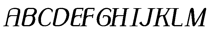 MonolithRoman RegularItalic Font UPPERCASE