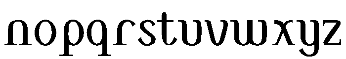 MonolithRoman Regular Font LOWERCASE