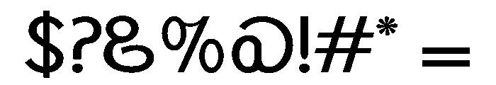 MonolithSans Regular Font OTHER CHARS