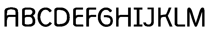 MonolithSans Regular Font UPPERCASE