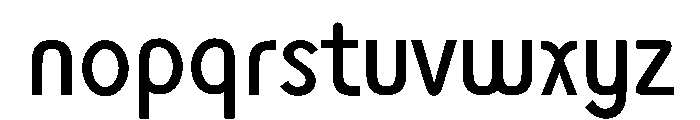 MonolithSans Regular Font LOWERCASE
