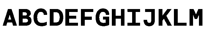 Monotonous Black Font UPPERCASE