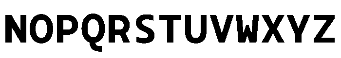 Monotonous Black Font UPPERCASE