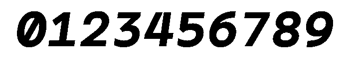 Monotonous BlackItalic Font OTHER CHARS