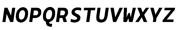 Monotonous BlackItalic Font UPPERCASE