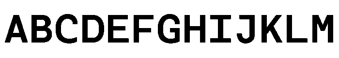 Monotonous Bold Font UPPERCASE
