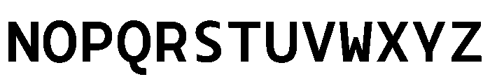 Monotonous Bold Font UPPERCASE