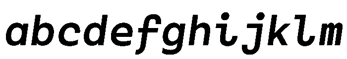 Monotonous BoldItalic FONT