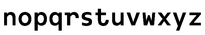 Monotonous Bold Font LOWERCASE