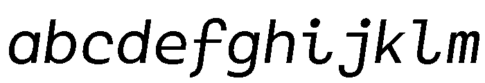 Monotonous Italic FONT