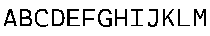 Monotonous Font UPPERCASE
