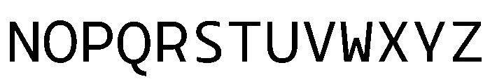 Monotonous Font UPPERCASE