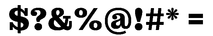 MontaguSlab Bold Instance Font OTHER CHARS