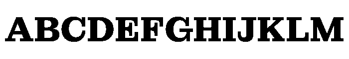 MontaguSlab Bold Instance Font UPPERCASE
