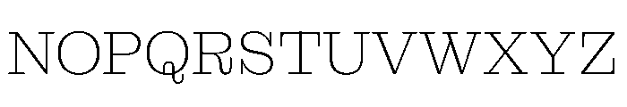 MontaguSlab ExtraLight Instance Font UPPERCASE