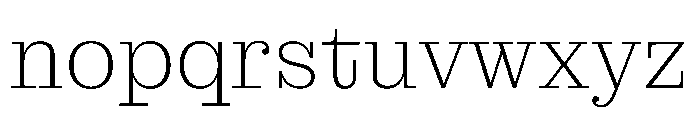 MontaguSlab ExtraLight Instance Font LOWERCASE