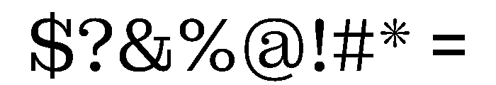 MontaguSlab Regular Instance Font OTHER CHARS
