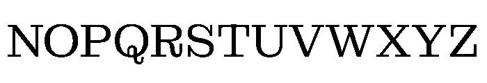 MontaguSlab Regular Instance Font UPPERCASE
