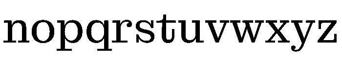 MontaguSlab Regular Instance Font LOWERCASE