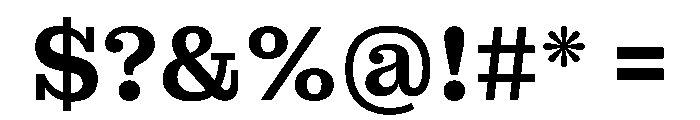 MontaguSlab SemiBold Instance Font OTHER CHARS