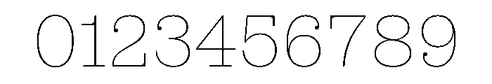 MontaguSlab Thin Instance Font OTHER CHARS
