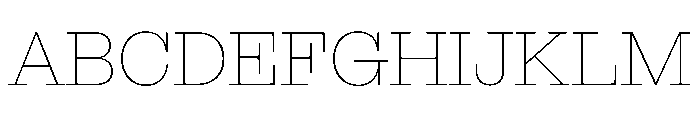 MontaguSlab Thin Instance Font UPPERCASE